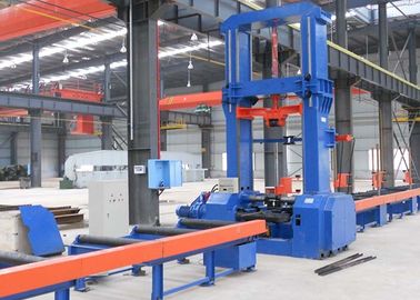 Thủy lực H Beam Dây chuyền sản xuất tự động Định tâm 2500mm Chiều cao Web 9.5 KW đầu vào