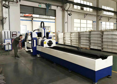 Máy cắt ống CNC tự động Thép không gỉ sợi kim loại Laser 380V / 50Hz