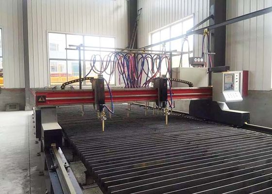 CNC Gantry Loại Strip Ngọn lửa và Plasma Máy cắt cho H Beam Dây chuyền sản xuất