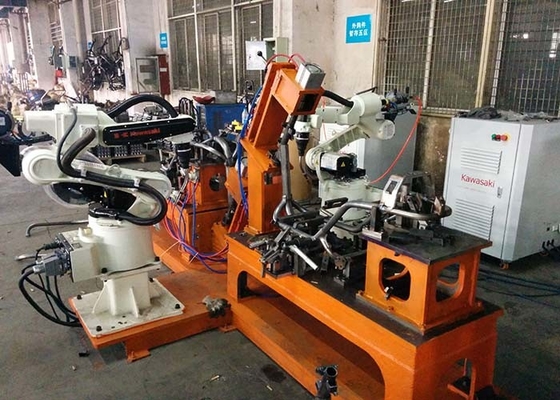 Hệ thống hàn robot cho xe đạp điện / khung xe máy RWS Series Sân hàn robot với 6 trục Kawasaki Robot Arm